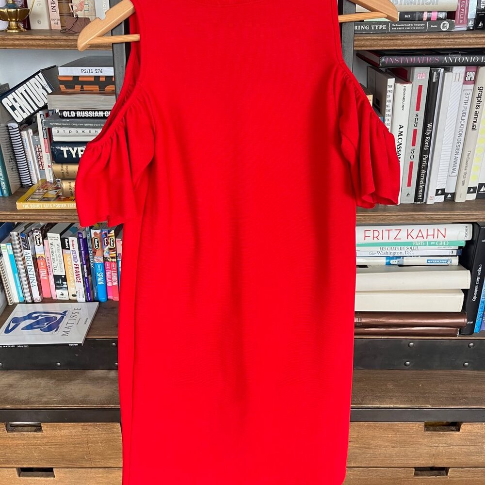 Zara Basic Collection Women's Red Cold Shoulder B… - image 5
